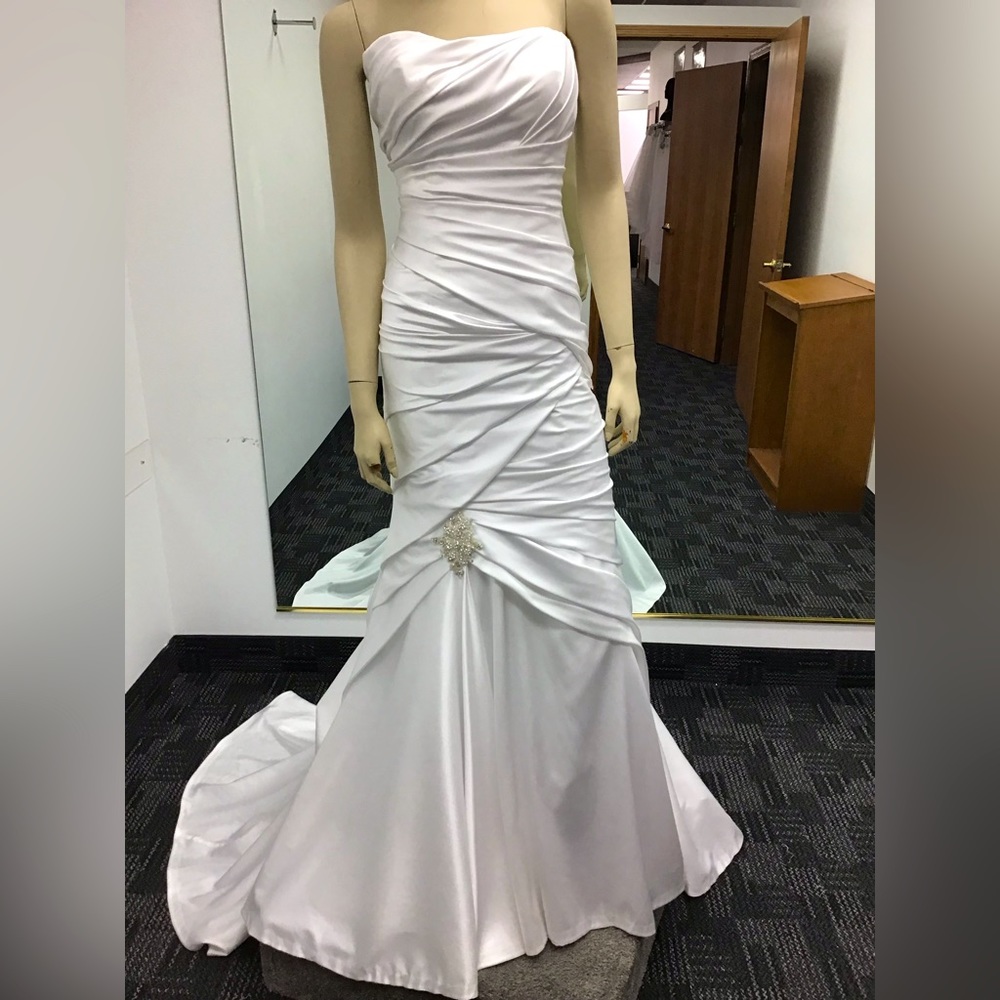 Casablanca strapless wedding gown #2037